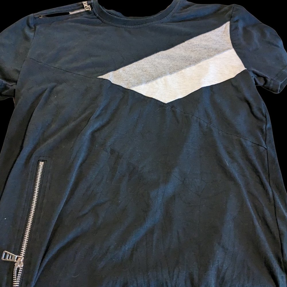 Trill Nation Women's Small Tee with Zippers Stretch